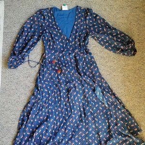 Farm Rio Mini Cashew Wrap Dress